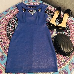 Akira Sparkly Blue Dress